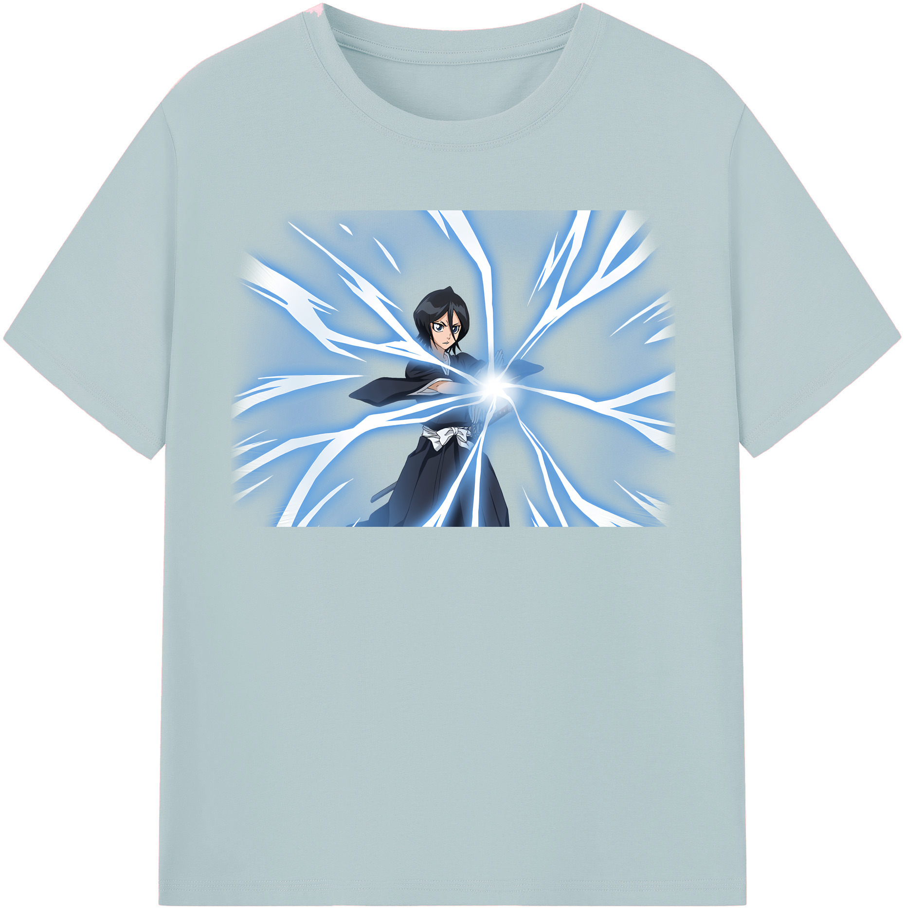 （画像用） ブリーチ 朽木ルキア BLEACH Kuchiki Rukia 綿100％半袖Tシャツ（フロントプリント）